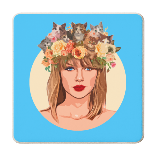 Kitten Crown - personalised beer coaster by DOLLY WOLFE