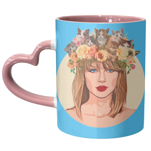 Kitten Crown - unique mug by DOLLY WOLFE