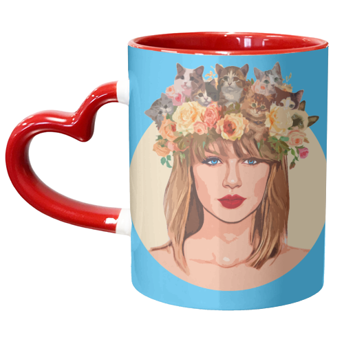 Kitten Crown - unique mug by DOLLY WOLFE