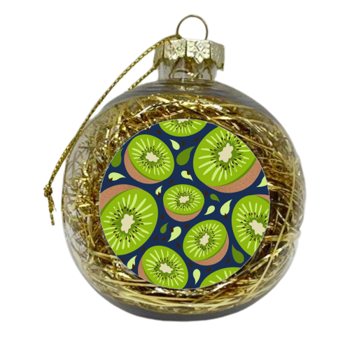 Kiwi fruit - xmas bauble by Stonefoxes