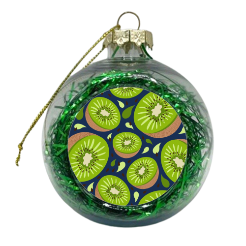 Kiwi fruit - xmas bauble by Stonefoxes