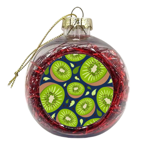 Kiwi fruit - xmas bauble by Stonefoxes