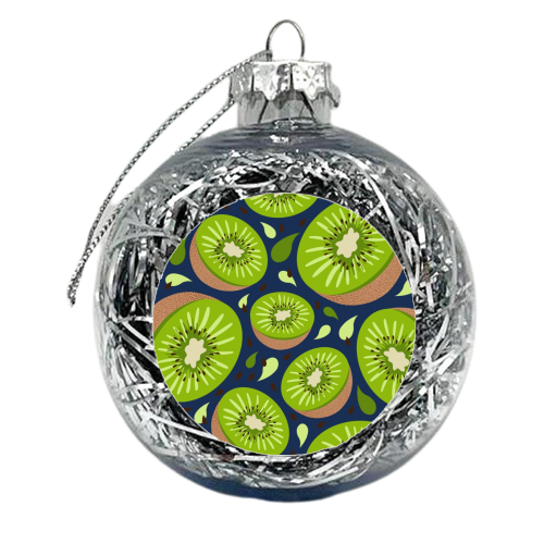 Kiwi fruit - xmas bauble by Stonefoxes