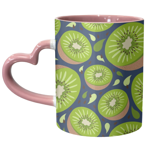 Kiwi fruit - unique mug by Stonefoxes