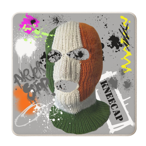 Kneecap Graffiti - personalised beer coaster by Faith Mercer