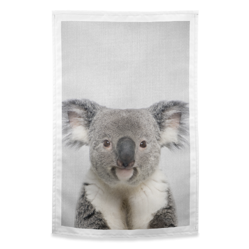 Koala - Colorful - funny tea towel by Gal Design