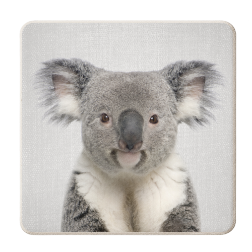 Koala - Colorful - personalised beer coaster by Gal Design