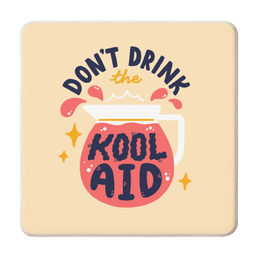 Kool aid - personalised beer coaster by Matt Joyce