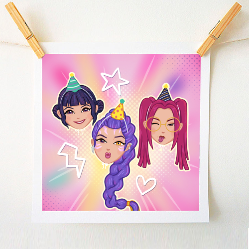 Kpop Demon Hunters - A1 - A4 art print by Loren Grosvenor