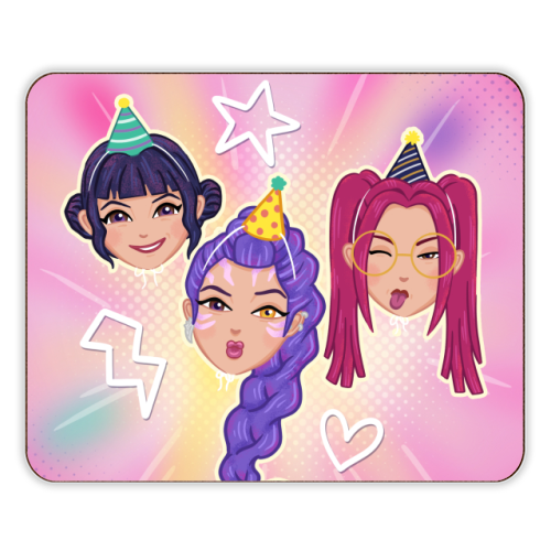 Kpop Demon Hunters - designer placemat by Loren Grosvenor