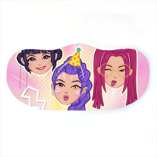 Kpop Demon Hunters - face cover mask by Loren Grosvenor