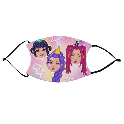 Kpop Demon Hunters - face cover mask by Loren Grosvenor