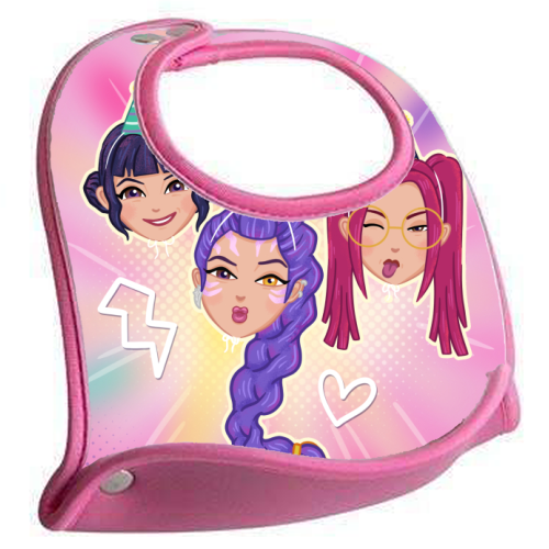 Kpop Demon Hunters - feeding bib by Loren Grosvenor