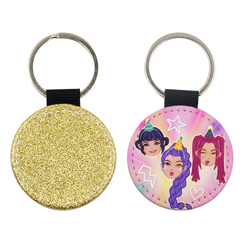 Kpop Demon Hunters - keyring by Loren Grosvenor