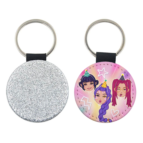 Kpop Demon Hunters - keyring by Loren Grosvenor