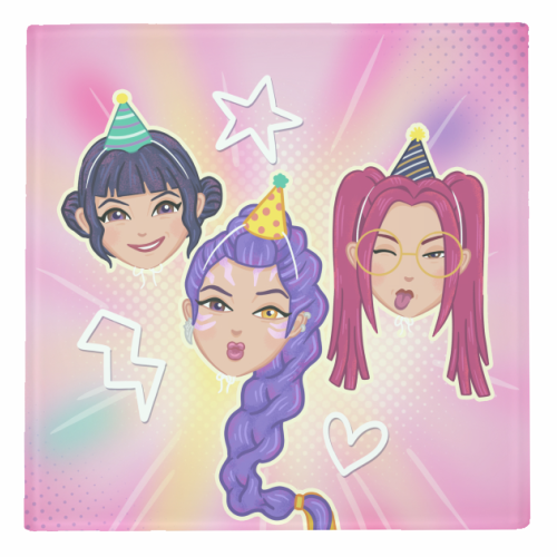 Kpop Demon Hunters - personalised beer coaster by Loren Grosvenor