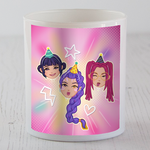 Kpop Demon Hunters - scented candle by Loren Grosvenor