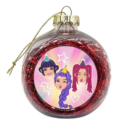 Kpop Demon Hunters - xmas bauble by Loren Grosvenor