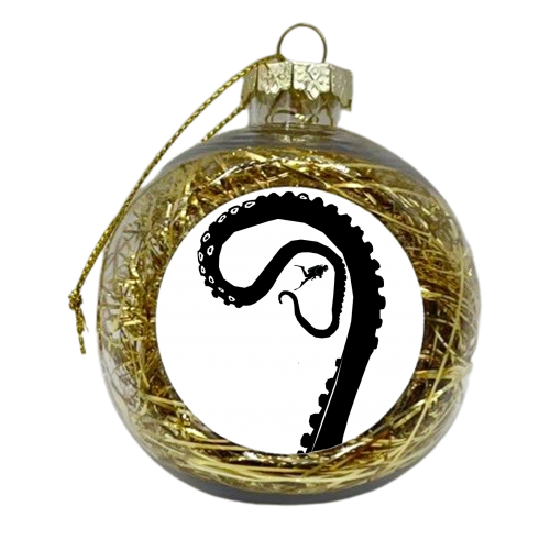 Kraken time - xmas bauble by Justin Parker