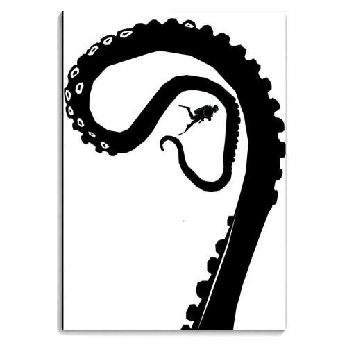 Kraken time - personalised A4, A5, A6 notebook by Justin Parker