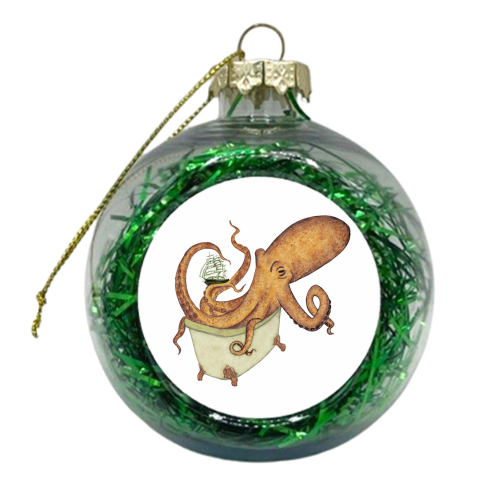 Krakopus! - xmas bauble by Abi Buchan