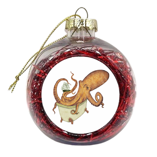 Krakopus! - xmas bauble by Abi Buchan