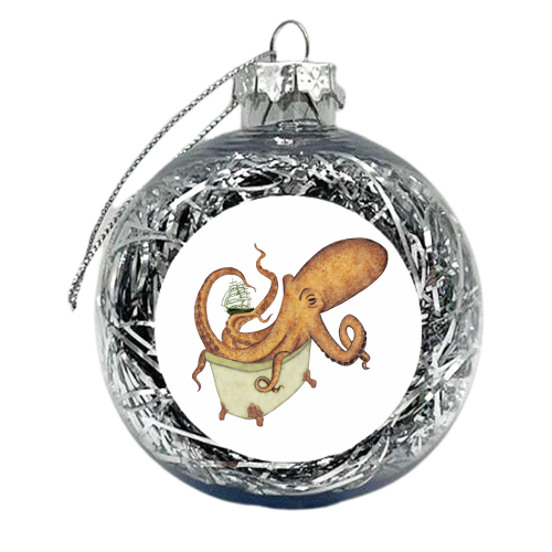 Krakopus! - xmas bauble by Abi Buchan