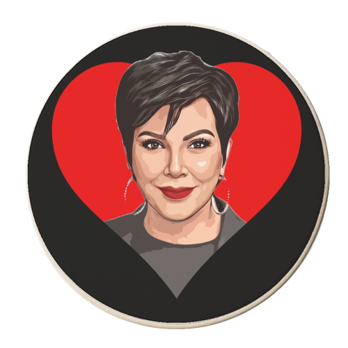 Kris J - personalised beer coaster by DOLLY WOLFE