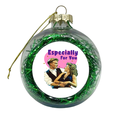 Kylie and Jason Especially For You - xmas bauble by Card and Cake