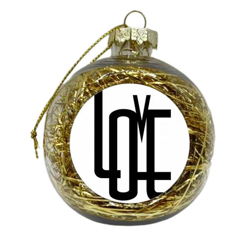 L O V E - xmas bauble by Ilka Dickens