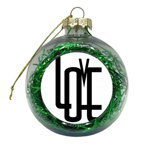 L O V E - xmas bauble by Ilka Dickens