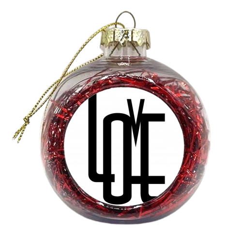 L O V E - xmas bauble by Ilka Dickens