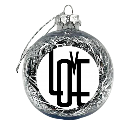 L O V E - xmas bauble by Ilka Dickens