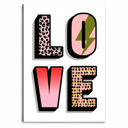 L O V E - personalised A4, A5, A6 notebook by Nichola Cowdery