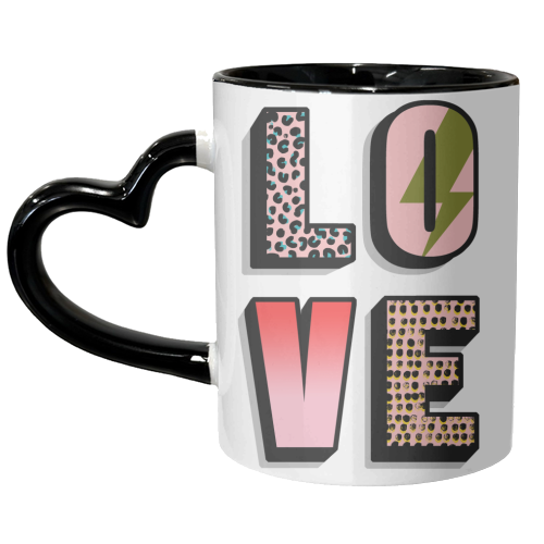 L O V E - unique mug by Nichola Cowdery