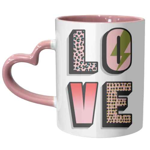 L O V E - unique mug by Nichola Cowdery