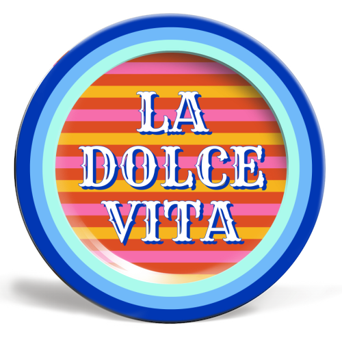 La Dolce Vita - ceramic dinner plate by Nida Designs