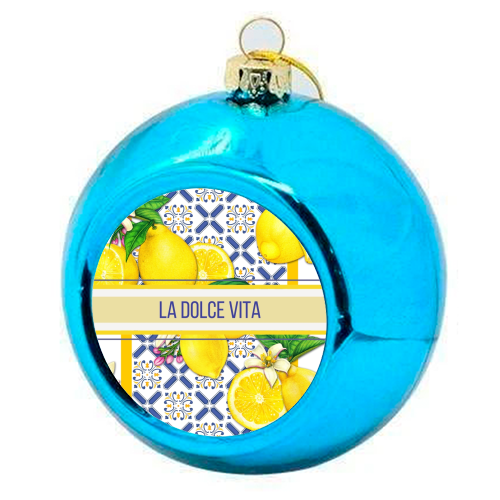 La Dolce Vita - colourful christmas bauble by Lilly Rose