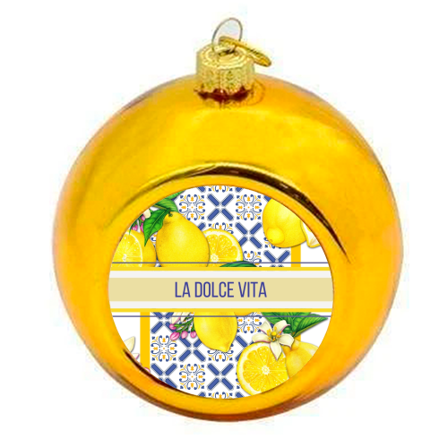 La Dolce Vita - colourful christmas bauble by Lilly Rose
