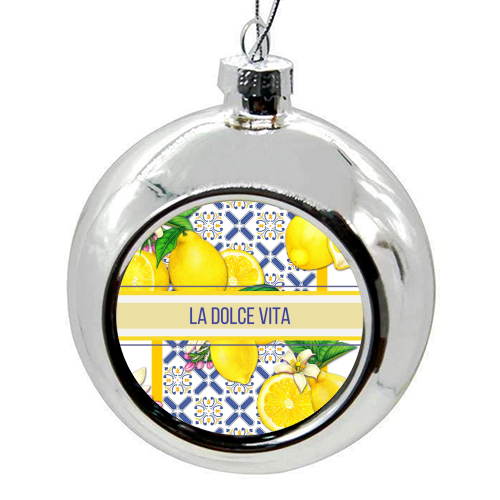 La Dolce Vita - colourful christmas bauble by Lilly Rose