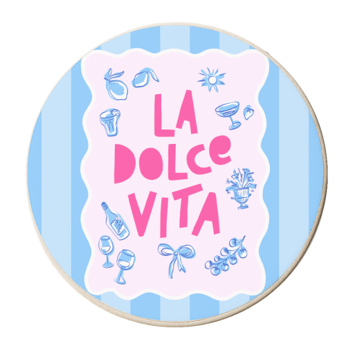 La Dolce Vita - personalised beer coaster by Dominique Vari