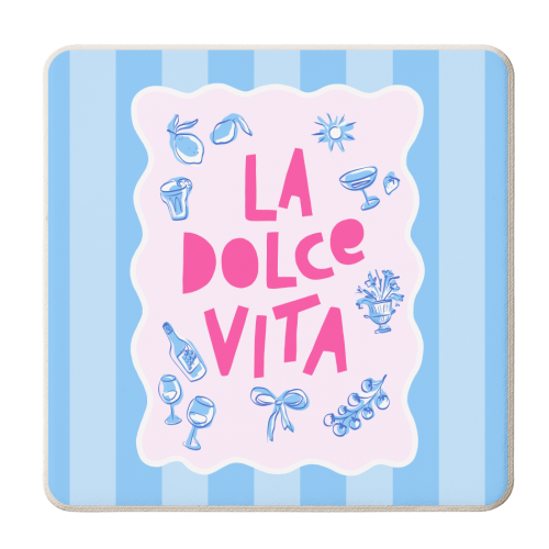 La Dolce Vita - personalised beer coaster by Dominique Vari