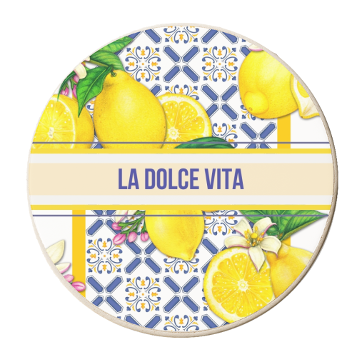 La Dolce Vita - personalised beer coaster by Lilly Rose