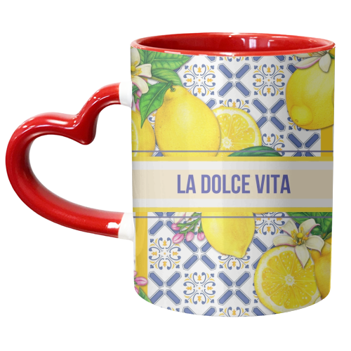 La Dolce Vita - unique mug by Lilly Rose
