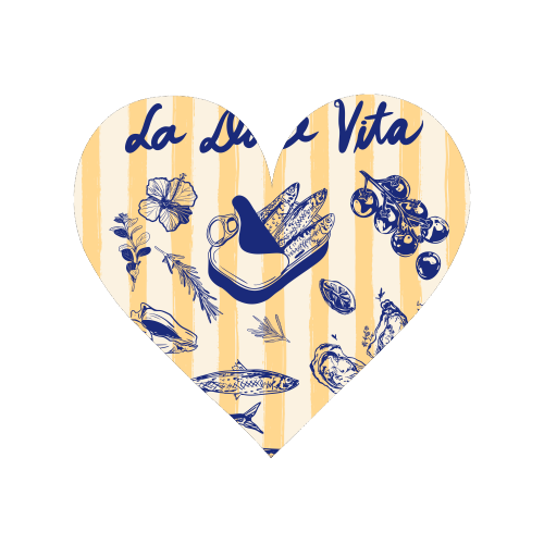 La Dolce Vita – Vintage Coastal Sardines & Seafood - Magnet by EZbie