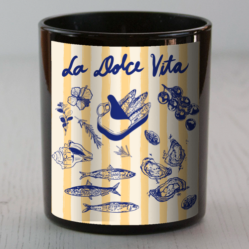 La Dolce Vita – Vintage Coastal Sardines & Seafood - scented candle by EZbie
