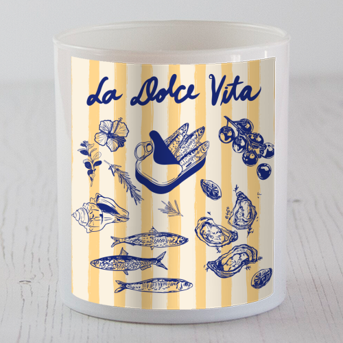 La Dolce Vita – Vintage Coastal Sardines & Seafood - scented candle by EZbie