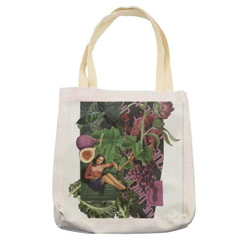 Lá femme d'argent - printed canvas tote bag by Antonieta