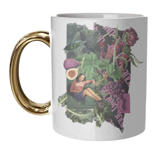 Lá femme d'argent - unique mug by Antonieta
