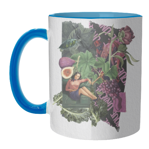 Lá femme d'argent - unique mug by Antonieta